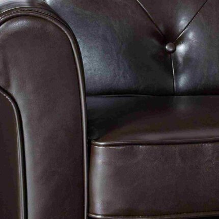 leather single seater sofa