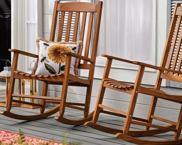 A pair of Rocking Chair For Outdoor Sitting in Dubai